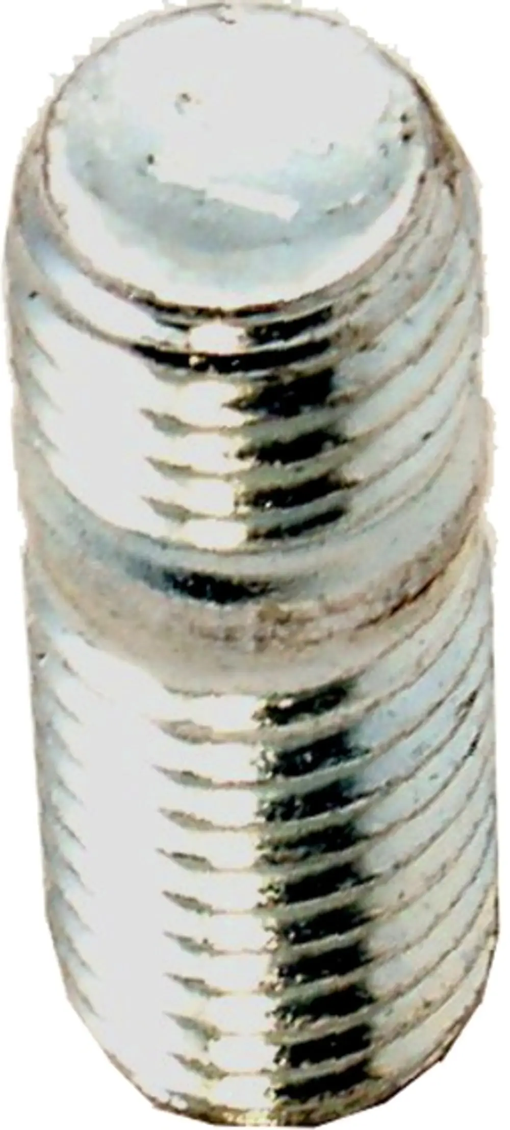 Stiftschraube von Wolf, zylindrischer Körper mit Gewinde. Oberfläche glänzend und metallisch. Eignet sich für verschiedene Anwendungen in der Verbindungstechnik.